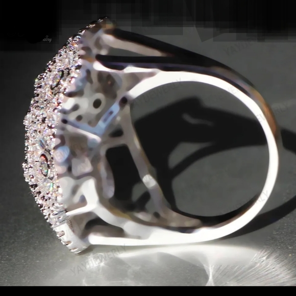 New cz sterling silver statement ring - Picture 5 of 6